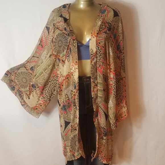 fab'rik Other - FAB'RIK AZTEC PRINT KIMONO